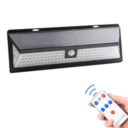 image-New 118LED solar human body sensing wall light 180COB solar garden light outdoor waterproof lighting