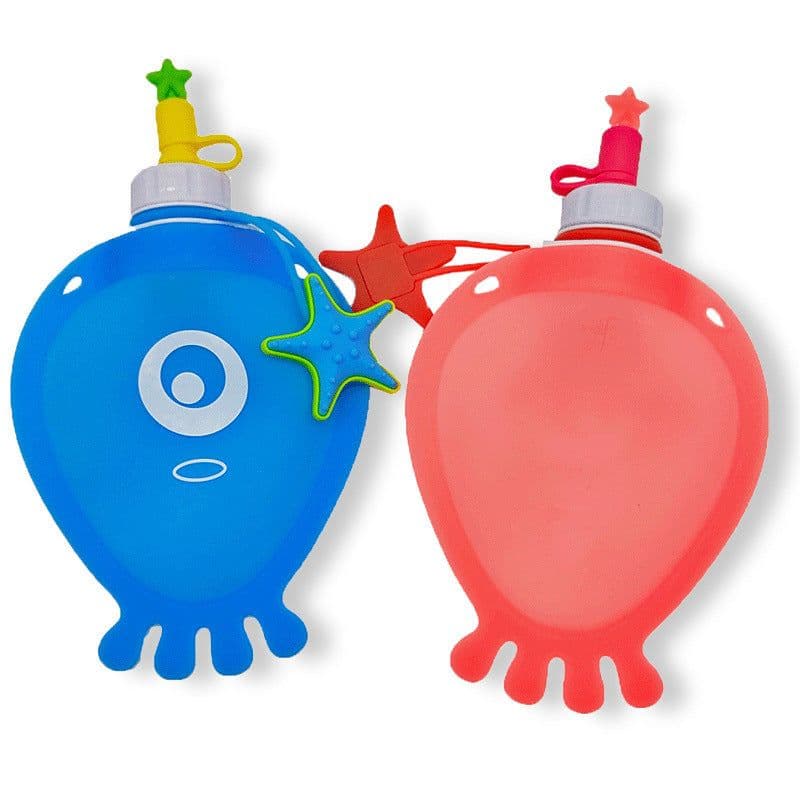 image-Silicone Children's Foldable Water Cup Outdoor Cartoon