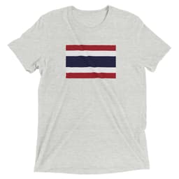 image-Drapeau de la Thaïlande - T-shirt unisexe triblend-ras du cou