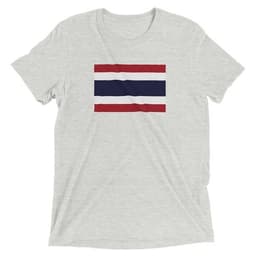 image-Drapeau de la Thaïlande - T-shirt unisexe triblend-ras du cou
