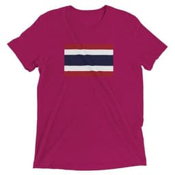 image-Drapeau de la Thaïlande - T-shirt unisexe triblend-ras du cou