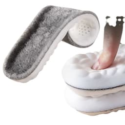 image-Plush insoles, real cashmere, thickened, constant temperature, breathable, sweat-absorbent, antibacterial, deodorant, warm 4D cloud snow boots, Martin winter