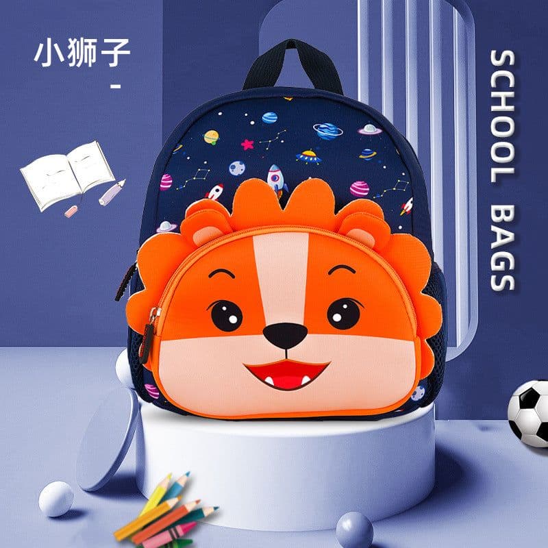 image-New Student Animal Cartoon School Bag Children's Diving Material Kindergarten Backpack Dinosaur Unicorn School Bag Wholesale