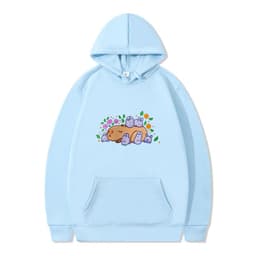 image-Cross-border autumn and winter AliExpress Europe and the United States mouse warrior print male and female couple plus fleece hooded sweater manufacturers dropshipping