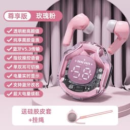 image-Transparent 2023 digital display true wireless noise reduction Bluetooth headset new in-ear battery life bilateral stereo universal type