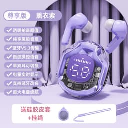 image-Transparent 2023 digital display true wireless noise reduction Bluetooth headset new in-ear battery life bilateral stereo universal type