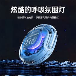 image-Transparent 2023 digital display true wireless noise reduction Bluetooth headset new in-ear battery life bilateral stereo universal type