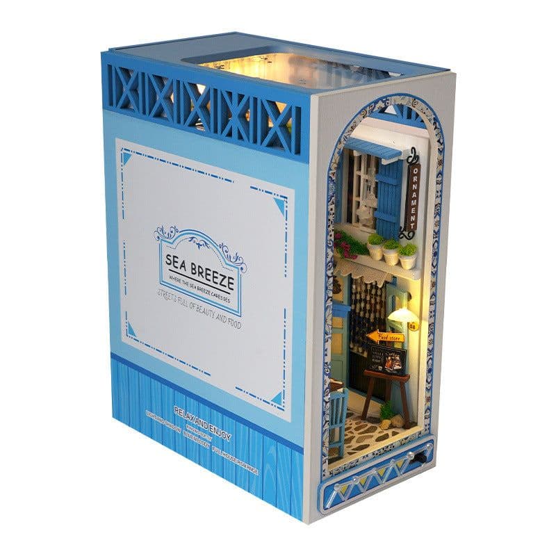 image-Tianyu diy cabin TC18 sea breeze realm hand-assembled creative three-dimensional bookend model ornaments puzzle gift