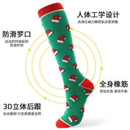 image-Christmas Compression Socks New Amazon Halloween Calf Socks Slim Legs Stretch Socks Leg Guards Sports Socks Wholesale