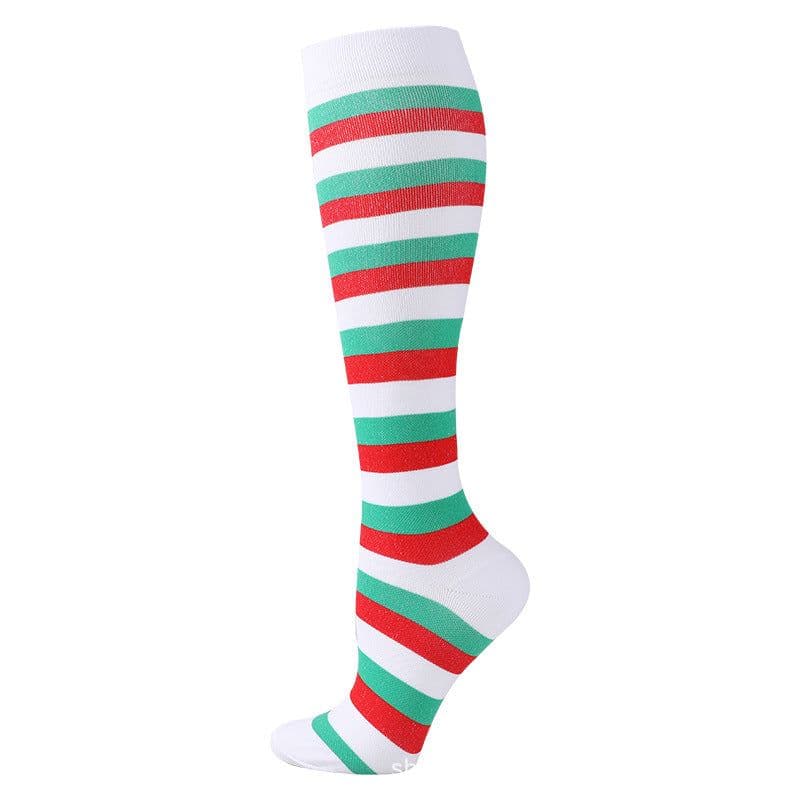 image-Christmas Compression Socks New Amazon Halloween Calf Socks Slim Legs Stretch Socks Leg Guards Sports Socks Wholesale
