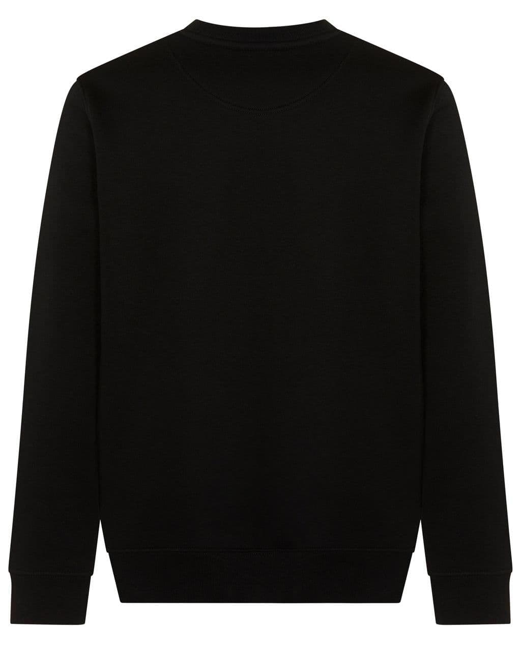 image-Bee Embroidered Sweatshirt Black