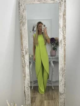 image-2023 European and American summer new casual sleeveless loose round neck trousers two-piece set for women