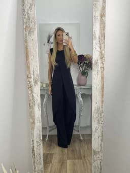 image-2023 European and American summer new casual sleeveless loose round neck trousers two-piece set for women