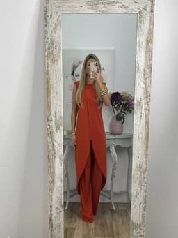 image-2023 European and American summer new casual sleeveless loose round neck trousers two-piece set for women