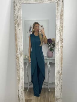 image-2023 European and American summer new casual sleeveless loose round neck trousers two-piece set for women