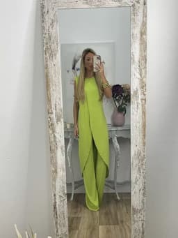 image-2023 European and American summer new casual sleeveless loose round neck trousers two-piece set for women