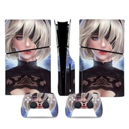 image-PS5 slim film Disc pain sticker digital protective film anti-scratch pain sticker anime goddess sticker