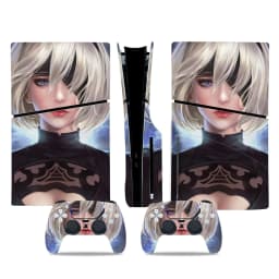 image-PS5 slim film Disc pain sticker digital protective film anti-scratch pain sticker anime goddess sticker