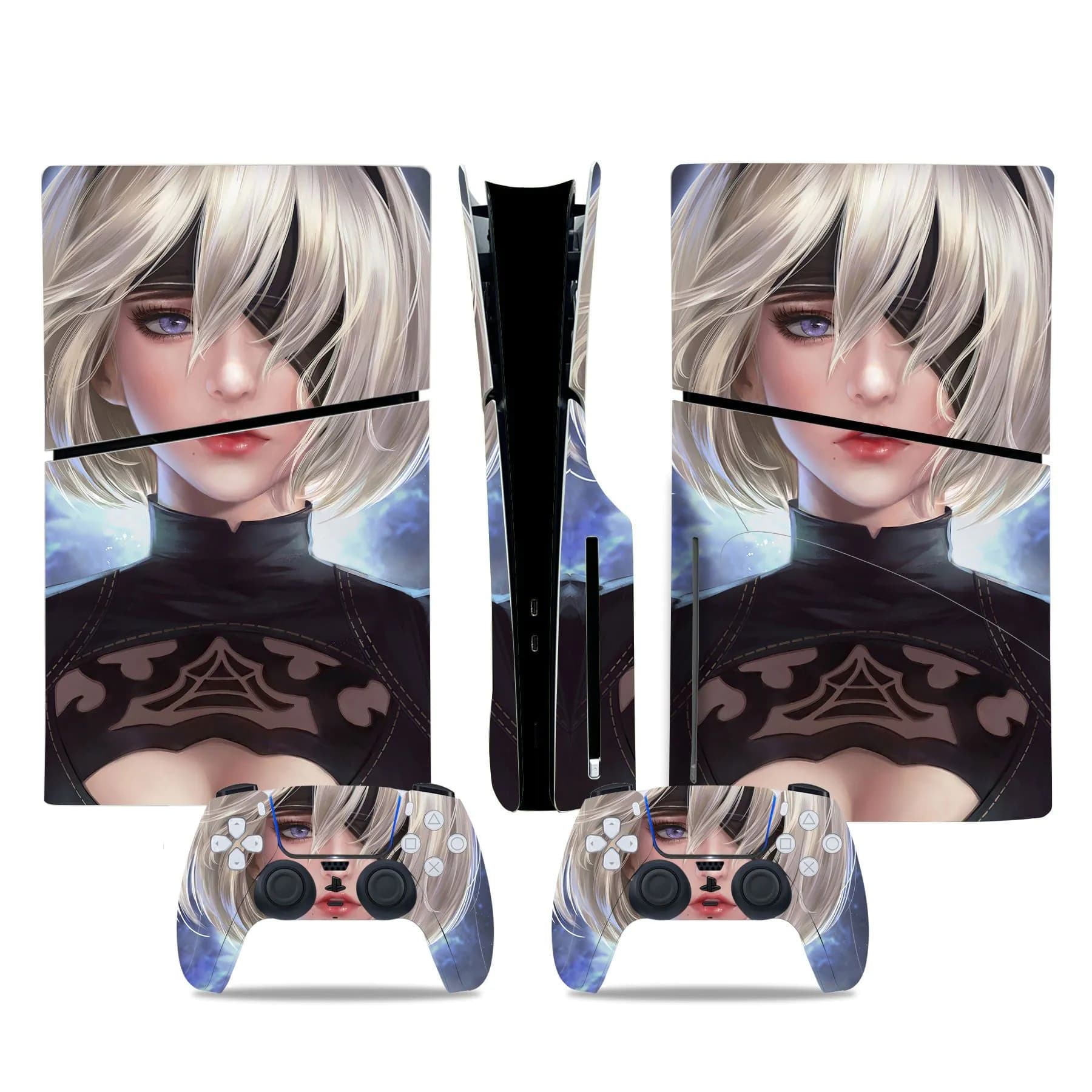 image-PS5 slim film Disc pain sticker digital protective film anti-scratch pain sticker anime goddess sticker
