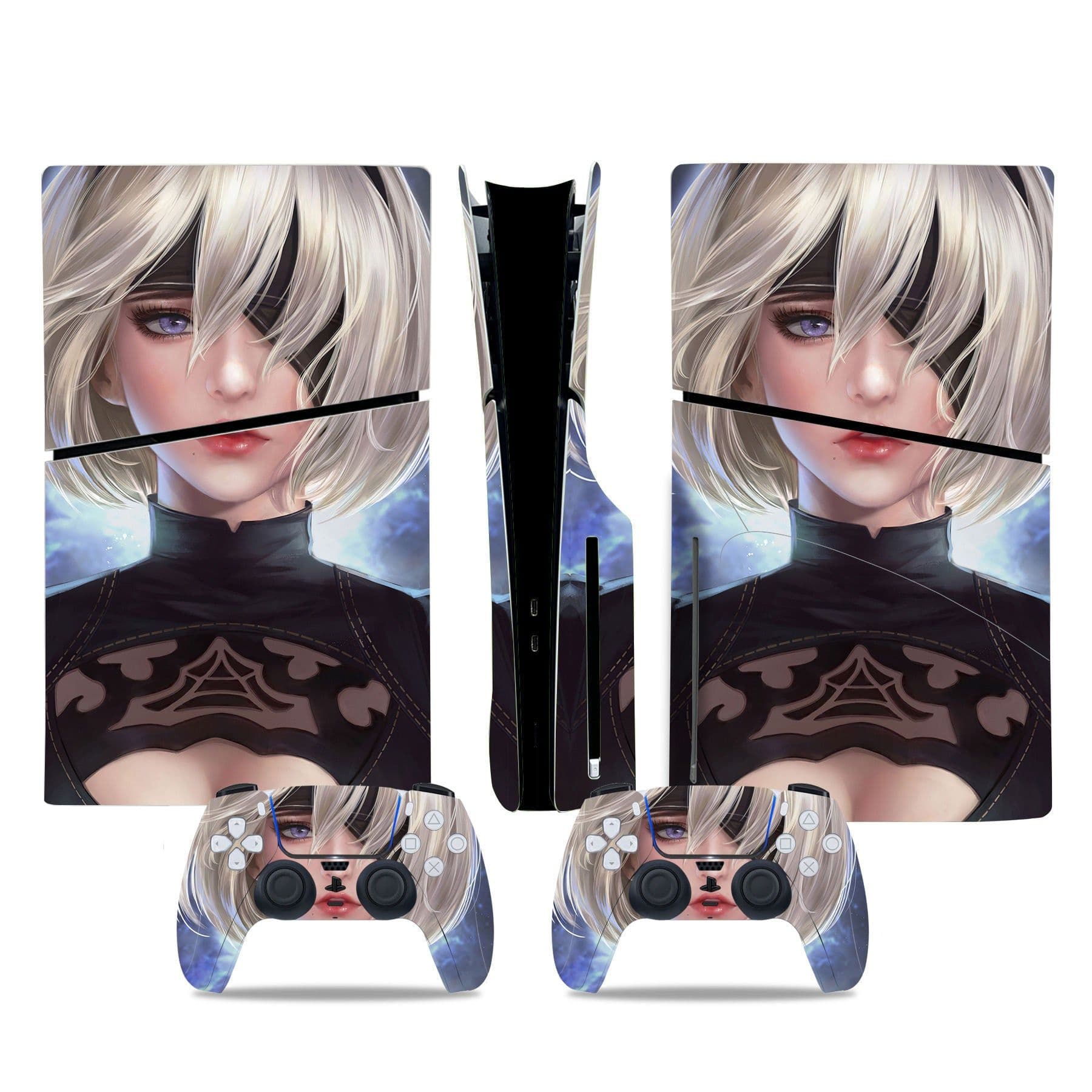 image-PS5 slim film Disc pain sticker digital protective film anti-scratch pain sticker anime goddess sticker