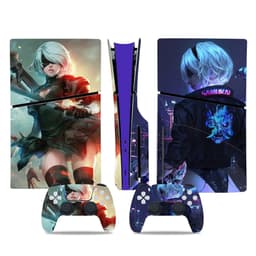image-PS5 slim film Disc pain sticker digital protective film anti-scratch pain sticker anime goddess sticker