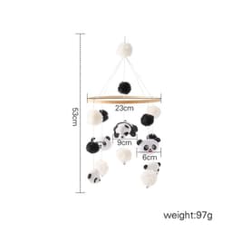 image-Cross-border hot-selling newborn baby soothing bed bell hanging baby sleeping wind chime rotatable educational rattle toy