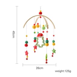 image-Cross-border hot-selling newborn baby soothing bed bell hanging baby sleeping wind chime rotatable educational rattle toy
