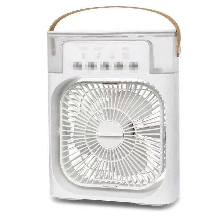 image-Cross-border five-hole spray fan humidification refrigeration air conditioning fan desktop dormitory mini air cooler USB electric fan