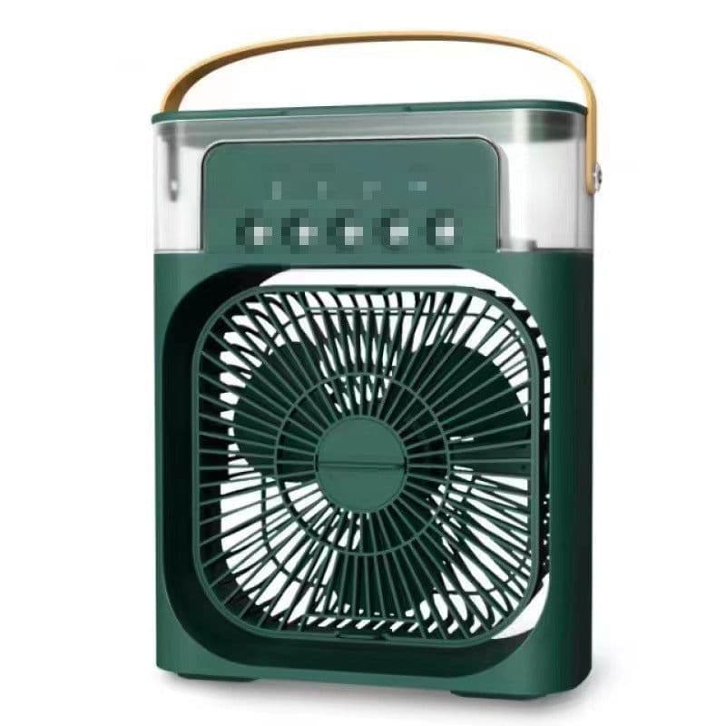 image-Cross-border five-hole spray fan humidification refrigeration air conditioning fan desktop dormitory mini air cooler USB electric fan