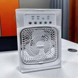 image-Cross-border five-hole spray fan humidification refrigeration air conditioning fan desktop dormitory mini air cooler USB electric fan
