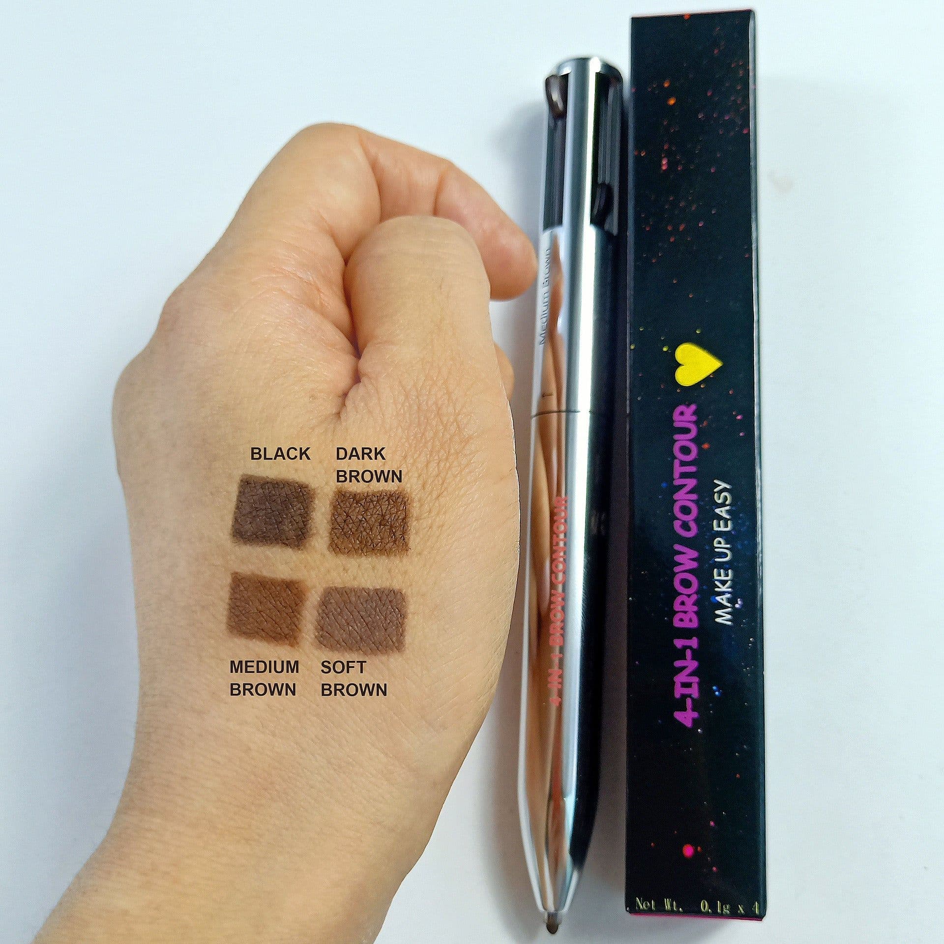 image-4-in-1 makeup pencil 4 colors 4 cores 4 in 1 4 colors eyebrow pencil 4in1 easy eyebrow contour