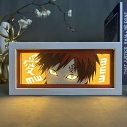 image-Anime paper carving lamp Naruto desktop ornaments paper cutting lamp Sasuke photo frame lamp Naruto peripheral Uchiha Itachi