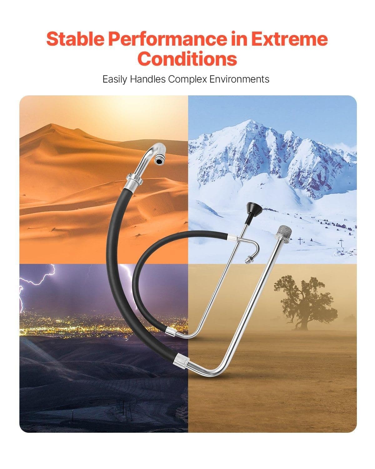 image-VEVOR Suction Hose Tube and Reflux Line Sets, Aluminum Alloy an Rubber Suction Hose and Reflux Line Set, Paint Sprayers Tool Part, Compatible with Multiple Airless Spraying/Line Painting Machine
