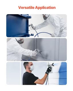 image-VEVOR 25ft Airless Paint Sprayer Hose, 1/4 in Universal Airless Paint Spray Hose, 4350 PSI High Pressure Flexible Airless Sprayer Hose, Multi-Layer Reinforced Steel Wire Braid Hose for Paint Sprayer