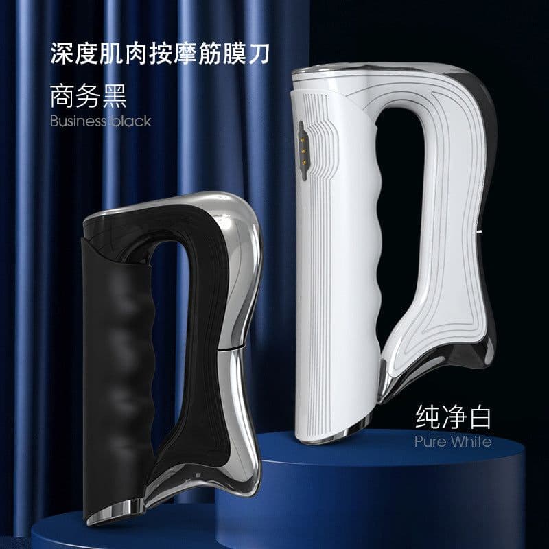 image-New zinc alloy fascial knife home muscle relaxation scraper microcurrent deep muscle relaxation massager