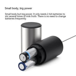 image-Electric Milk Frother - Stainless Steel Mini Coffee Foam Maker
