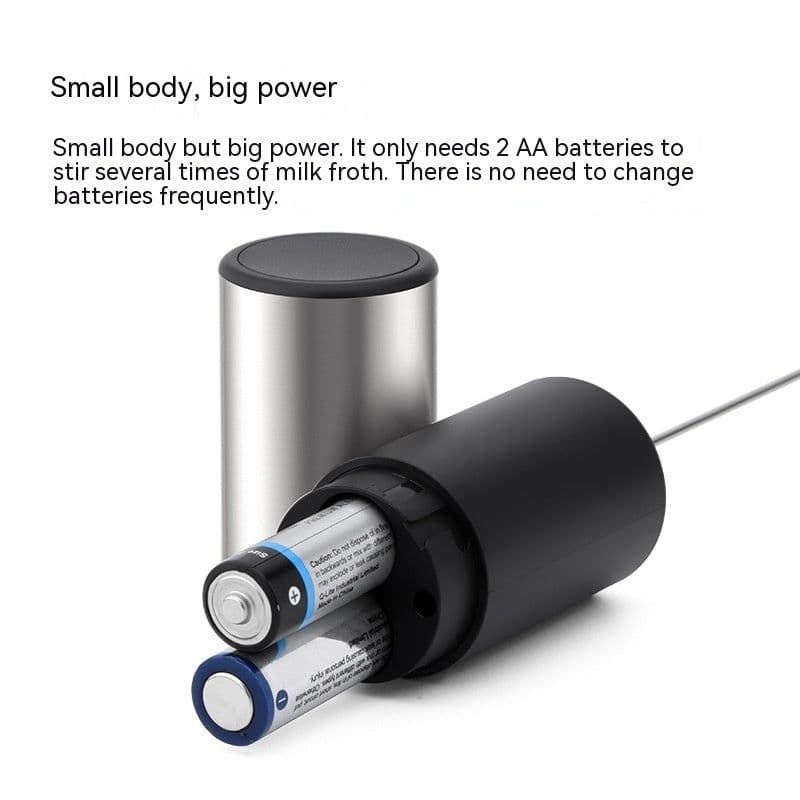 image-Electric Milk Frother - Stainless Steel Mini Coffee Foam Maker