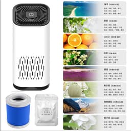 image-Cross-border car air purifier small mini negative ion odor removal formaldehyde portable indoor office purification