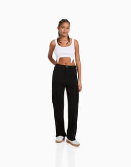 image-2023 Spring and Summer New Casual Versatile Army Green Overalls Hot Girls High Waist Slim Pants Women's Trendy