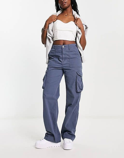 image-2023 Spring and Summer New Casual Versatile Army Green Overalls Hot Girls High Waist Slim Pants Women's Trendy