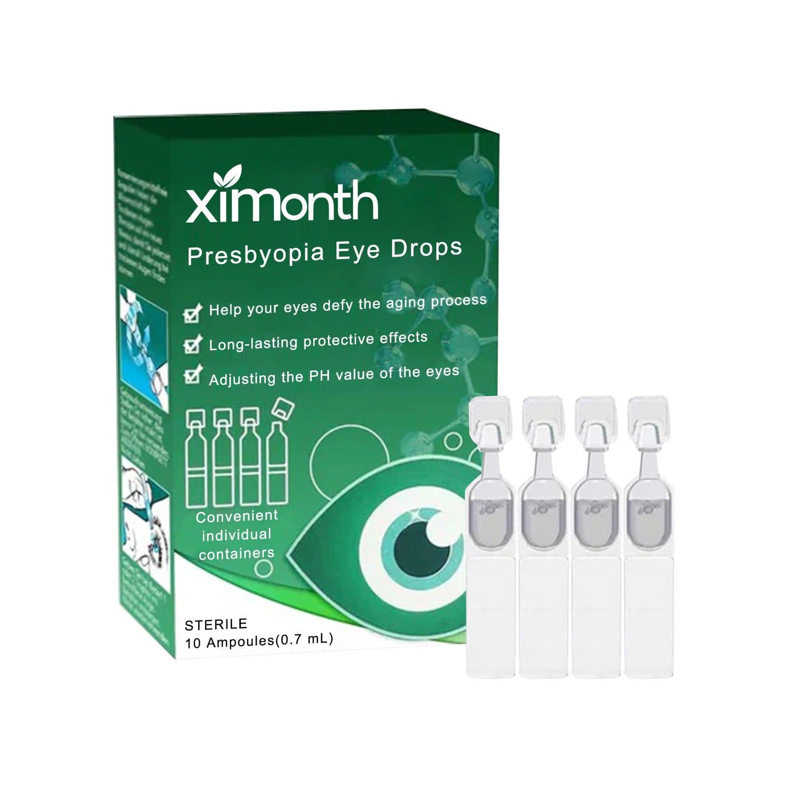 image-Ximonth Eye Drops Relieve Eye Fatigue, Dry Itchy Eyes, Soreness, Swelling, Blurred Vision Care Solution