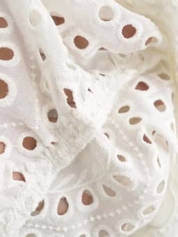 image-European and American Women's Clothing 2023 Summer New V-neck Lace Hollow Embroidered Strap Dress
