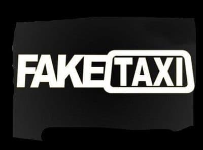 image-Fake Taxi Drifting Sign Funny Car Sticker