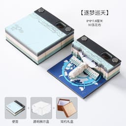 image-Low Price Calendar 2024 Note Desk Calendar Bad Creative 3D Paper Sculpture Earth Office Desktop Ornament