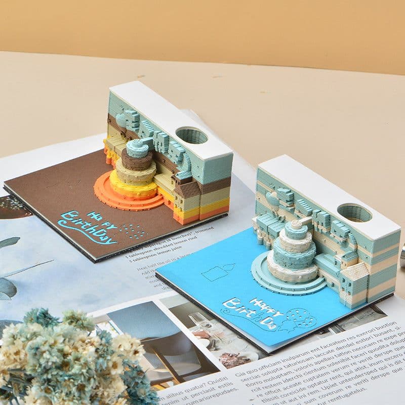 image-Low Price Calendar 2024 Note Desk Calendar Bad Creative 3D Paper Sculpture Earth Office Desktop Ornament