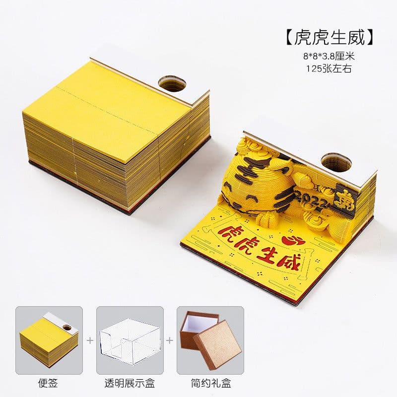 image-Low Price Calendar 2024 Note Desk Calendar Bad Creative 3D Paper Sculpture Earth Office Desktop Ornament