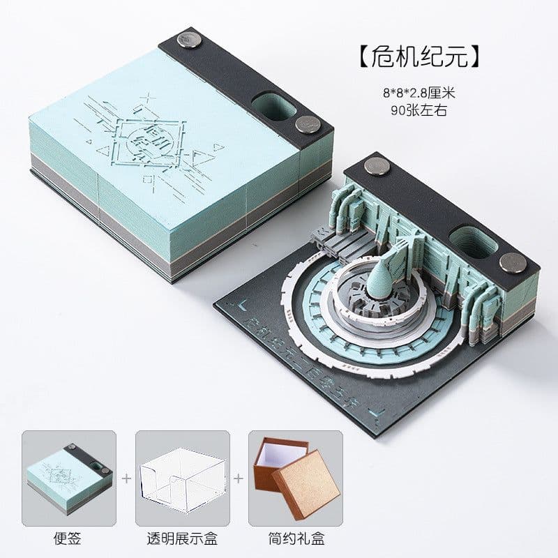 image-Low Price Calendar 2024 Note Desk Calendar Bad Creative 3D Paper Sculpture Earth Office Desktop Ornament