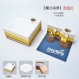 image-Low Price Calendar 2024 Note Desk Calendar Bad Creative 3D Paper Sculpture Earth Office Desktop Ornament