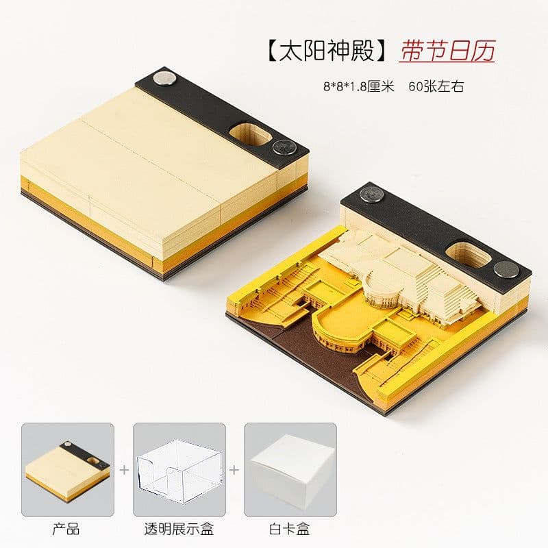 image-Low Price Calendar 2024 Note Desk Calendar Bad Creative 3D Paper Sculpture Earth Office Desktop Ornament