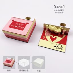 image-Low Price Calendar 2024 Note Desk Calendar Bad Creative 3D Paper Sculpture Earth Office Desktop Ornament